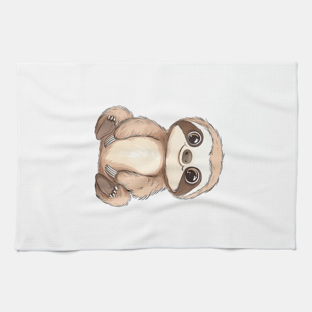 Barn Sloth T-Shirt_1 Kökshandduk (Horisontell)