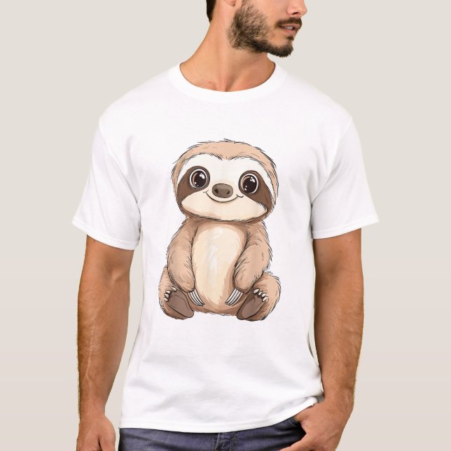 Barn Sloth T-Shirt_1 T Shirt (Framsida)