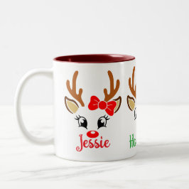 Barn som anpassar Hett kakao Två-Tonad Mugg