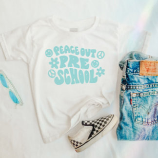 Barn som är ute ur förskolan T-shirt i Teal