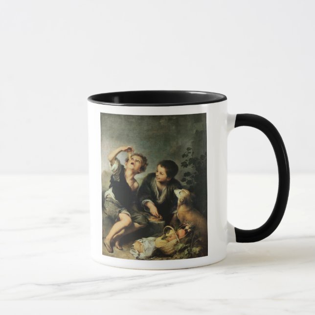 Barn som äter en paj, 1670-75 mugg (Höger)