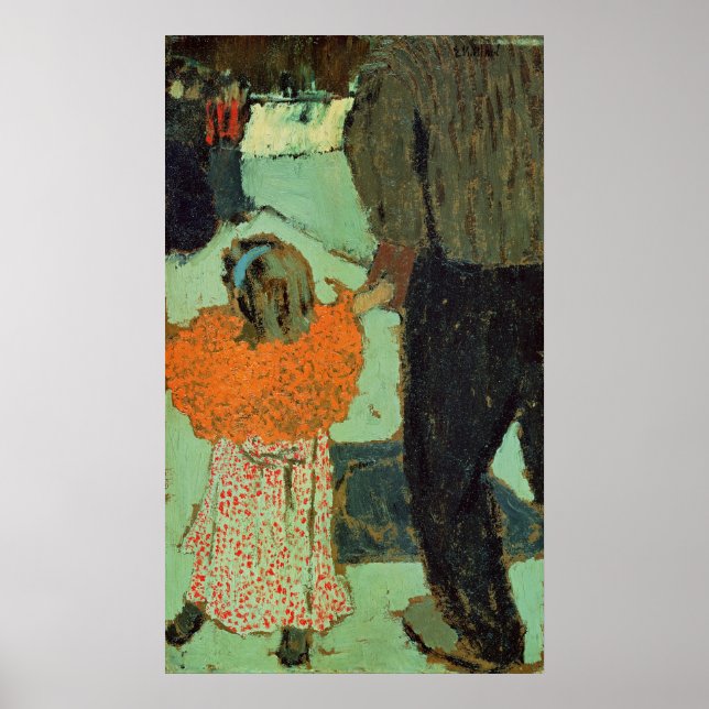 Barn som bär en röd halsduk. 1891 poster (Framsidan)