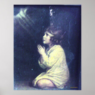 Barn som ber poster