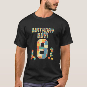 Barn som Bygger block Bricks 8th Birthday Girls Bo T Shirt