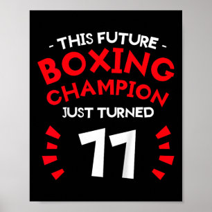 Barn som den här framtida boxing-mästaren just vre poster