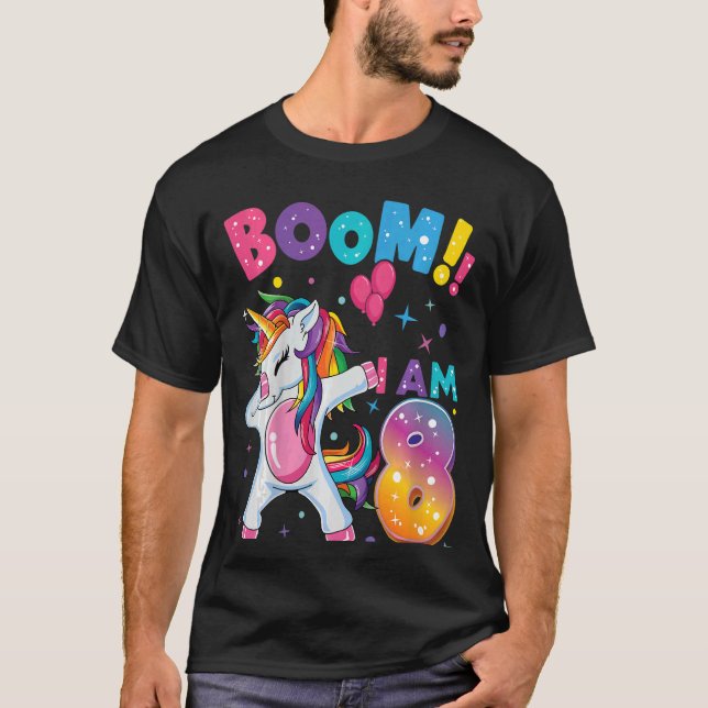 Barn som dövar 8 år gammal 8:e födelsedagen ut t shirt (Framsida)