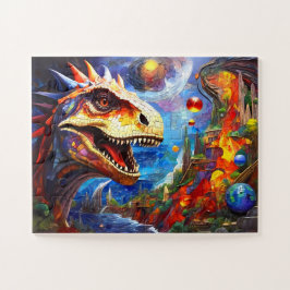 Barn som färgas Dinosaur Pussel