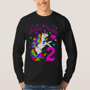 Barn som födelsedag Princess är 2:a Party Girl Un T Shirt