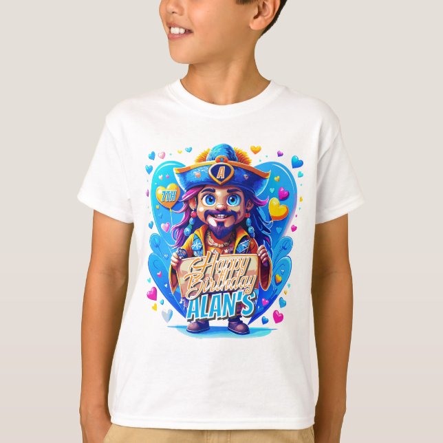 Barn som föder kung i Pirat ger illustration T Shirt (Framsida)