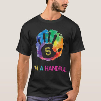 Barn som jag är en handfull femårig gåvknut 5T T Shirt