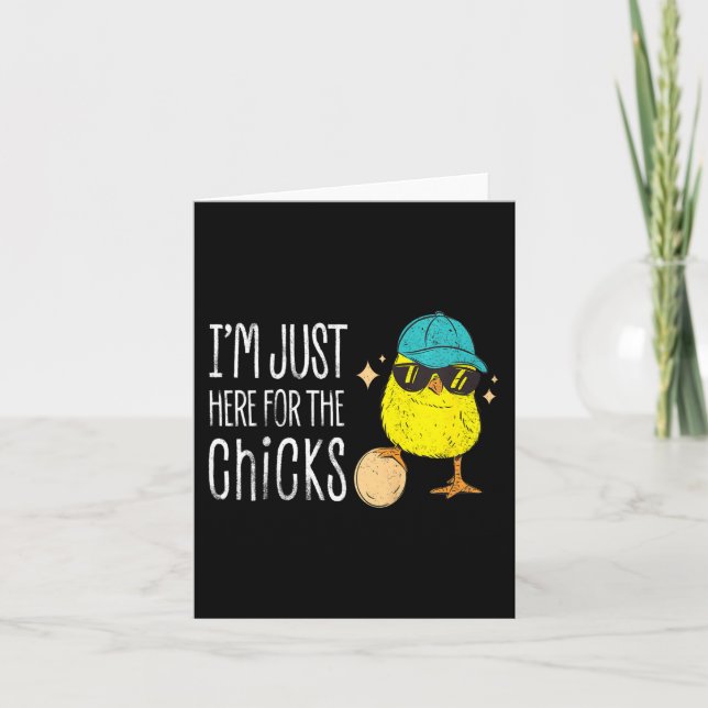 Barn som jag är här för Chickarna Cute Boys Kids T Kort (Framsida)