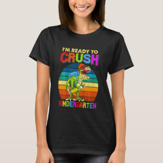 Barn som jag är Redo att krossa Kindergarten Dinos T Shirt