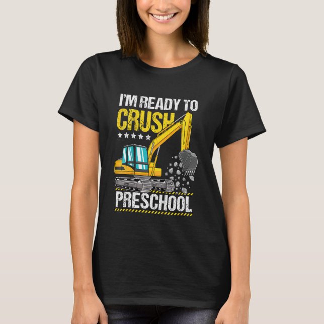 Barn som jag är Redo att krossa Preschool Construc T Shirt (Framsida)