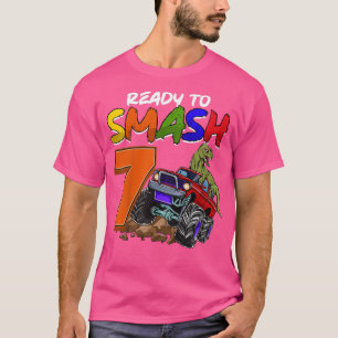 Barn som jag är Redo till Sash 7 Monster Lastbil T Shirt
