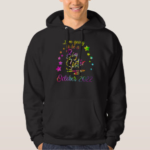 Barn som jag kommer att bli en stor syster i oktob hoodie