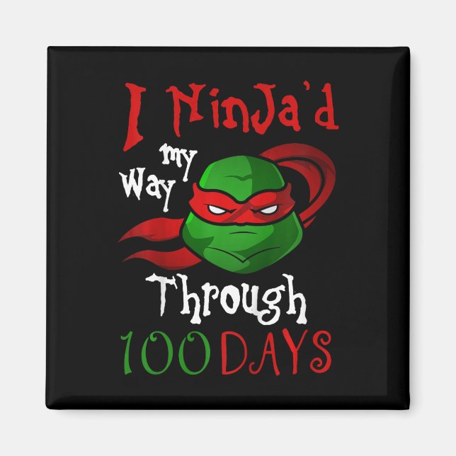 Barn som jag ninja har gått igenom 100 dagar för magnet (Framsidan)