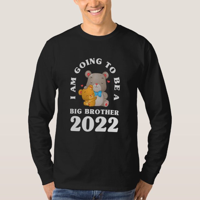 Barn som jag ska bli en storebror 2022 år framåt t shirt (Framsida)