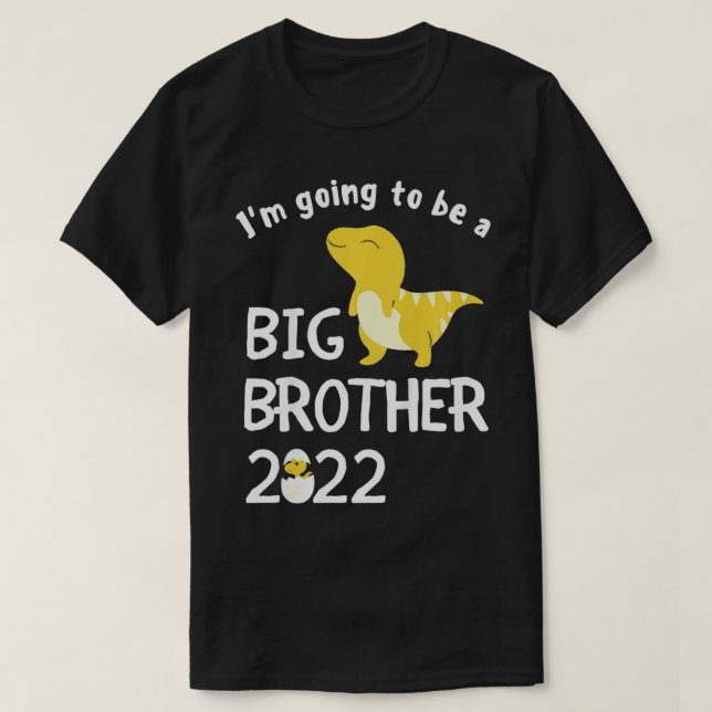Barn som jag ska bli en storebror 2022 Dinosaur P T Shirt (Design framsida)