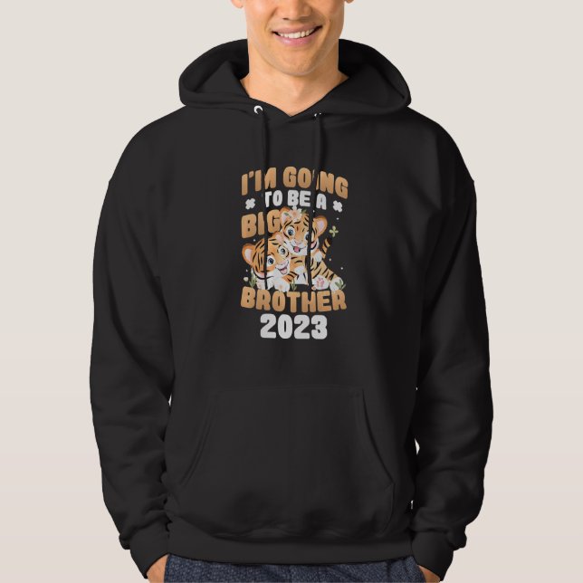 Barn som jag ska bli en storebror 2023-Gravid Hoodie (Framsida)
