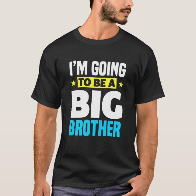 Barn som jag ska bli en storebror t shirt (Framsida)