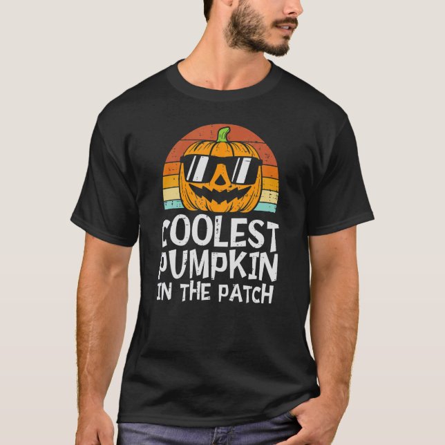 Barn som kolast i Pumpkin i Patch Småbarn Boys Hal T Shirt (Framsida)