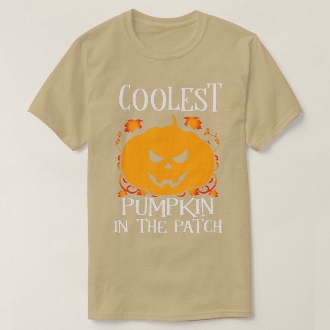 Barn som kolast i Pumpkin i Patch Småbarn Boys Hal T Shirt (Design framsida)