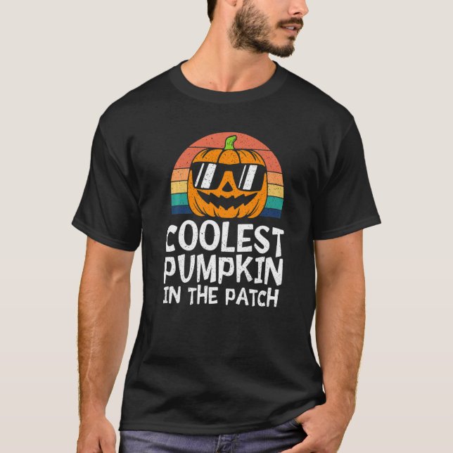 Barn som kolast i Pumpkin i Patch Småbarn Boys Hal T Shirt (Framsida)