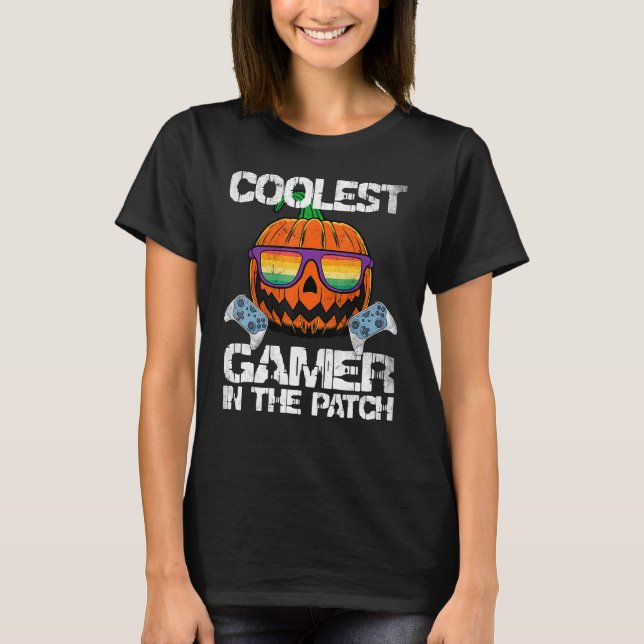 Barn som kolast i Pumpkin i Patch Småbarn Boys Hal T Shirt (Framsida)