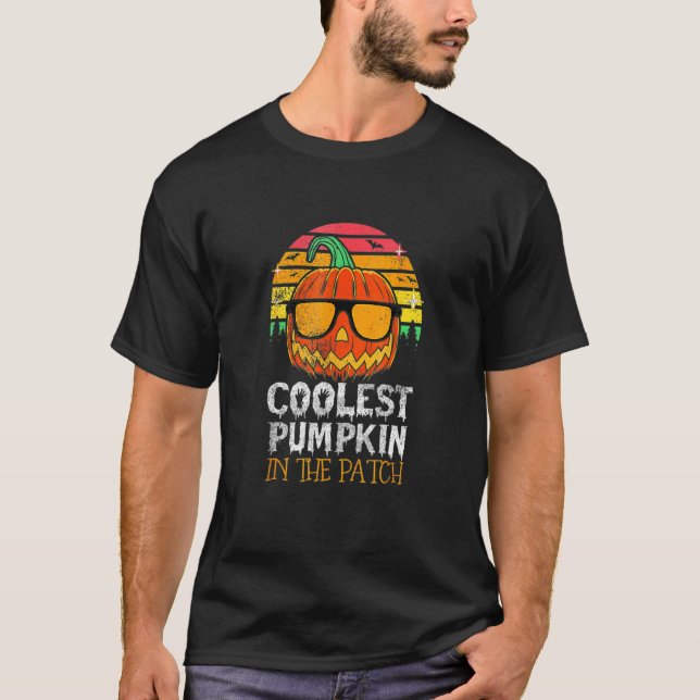 Barn som kolast i Pumpkin i Patch Småbarn Boys Hal T Shirt (Framsida)