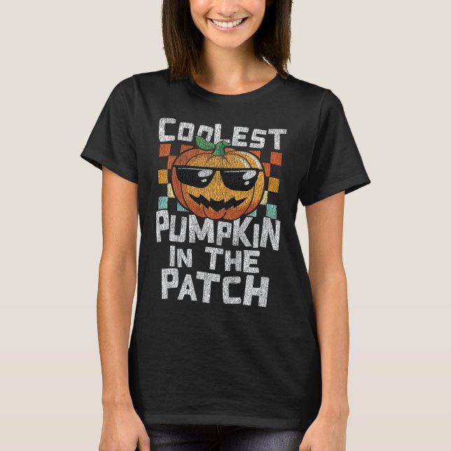 Barn som kolast i Pumpkin i Patch Småbarn Boys Hal T Shirt (Framsida)