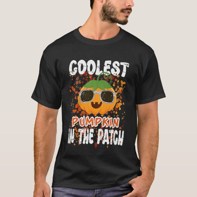 Barn som kolast i Pumpkin i Patch Småbarn Boys Hal T Shirt (Framsida)