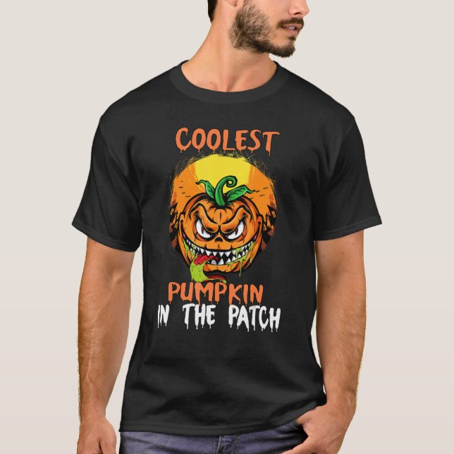 Barn som kolast i Pumpkin i Patch Småbarn Boys Hal T Shirt (Framsida)