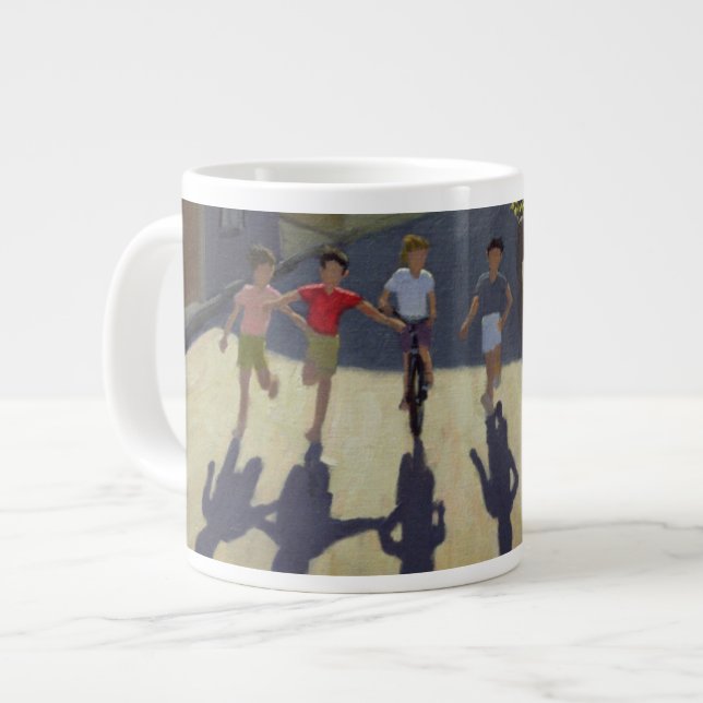 Barn som kör Lesbos 1999 Jumbo Mugg (Framsida vänster)