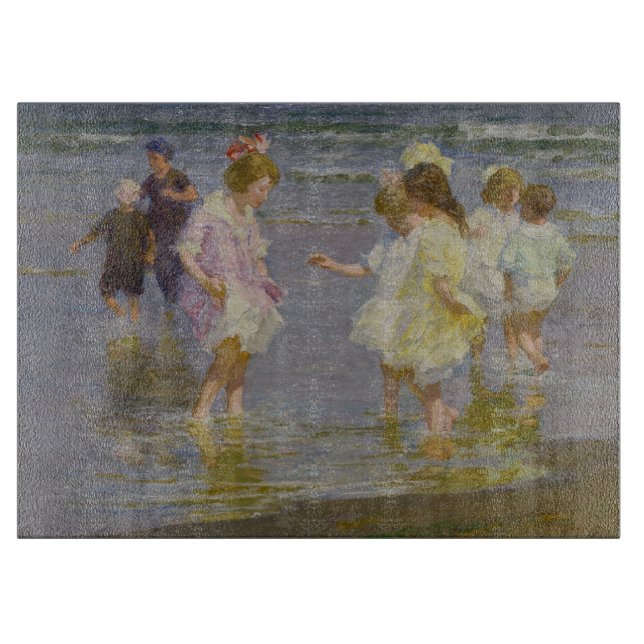 Barn som kör på stranden (av E.H. Potthast) (Framsidan)