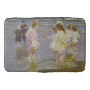 Barn som kör på stranden (av E.H. Potthast) Badrumsmatta