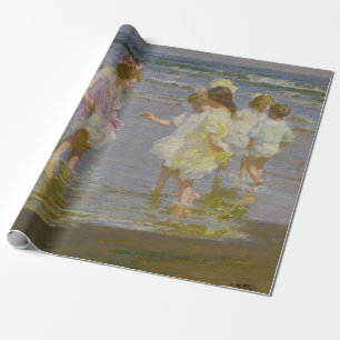 Barn som kör på stranden (av E.H. Potthast) Presentpapper