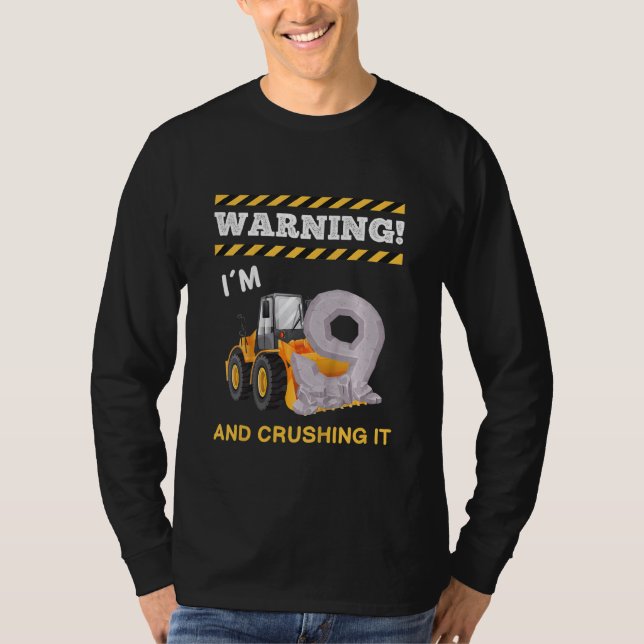 Barn som laddar barn - födelsedag 9:e födelsedag t shirt (Framsida)