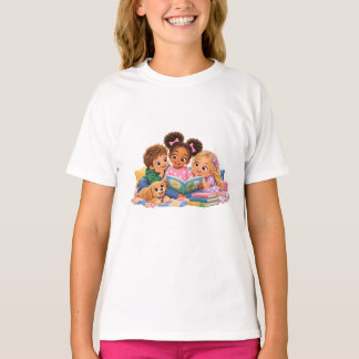 Barn som läser tillsammans Storytime T Shirt