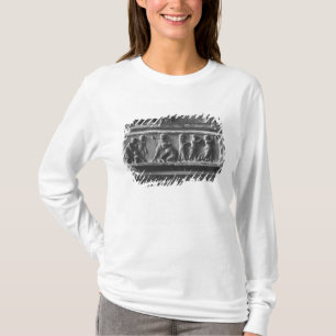 Barn som leker bollspel, fragment tee shirt