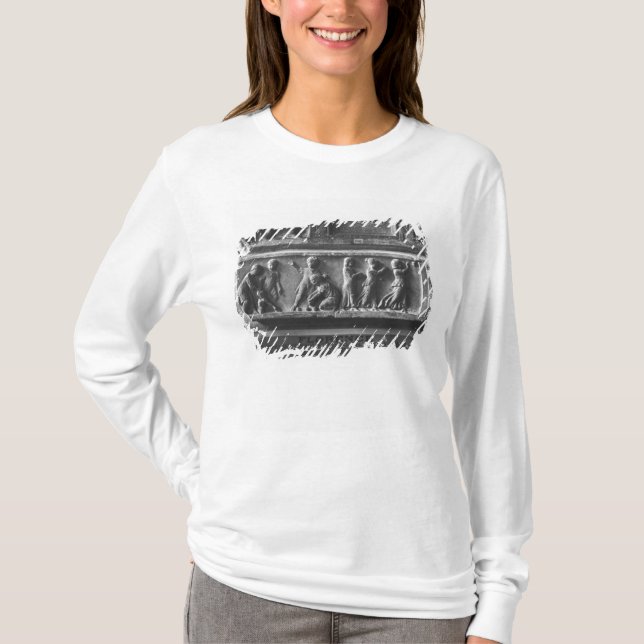 Barn som leker bollspel, fragment tee shirt (Framsida)