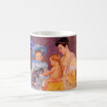 Barn som leker med en katt (av Mary Cassatt)