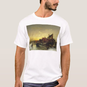 Barn som leker på isen t-shirt