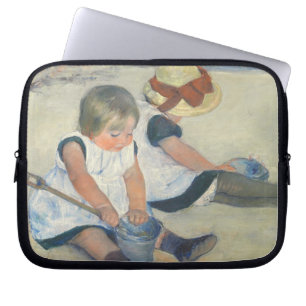 Barn som leker på stranden, 1884 laptop fodral