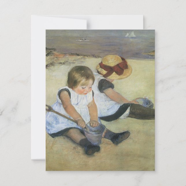 Barn som leker på stranden av Mary Cassatt (Framsida)