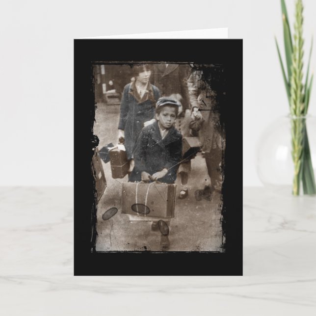 Barn som Luggar en resväska Kort (Framsida)