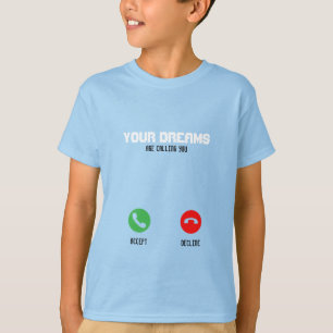 Barn som motiverar ord-pojken tonåring inspirera t shirt