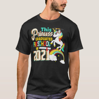 Barn som prinsessan utexaminerade Preschool 2021 U T Shirt