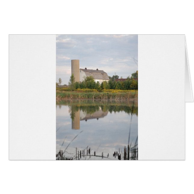 Barn som reflekteras i Vatten Hälsningskort (Framsidan Horizontal)