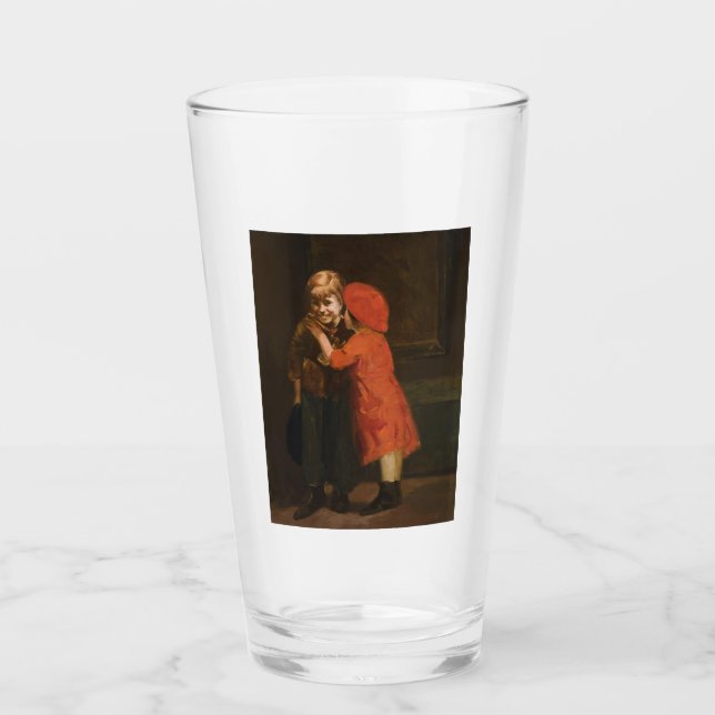 Barn som spelar i hörnet (Cute Kids) Glaskopp (Framsida)