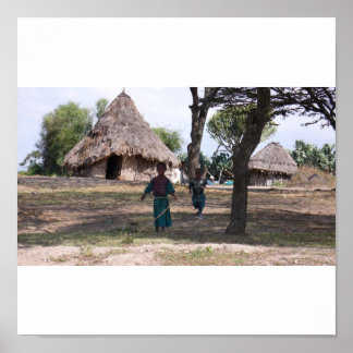 Barn som spelar poster